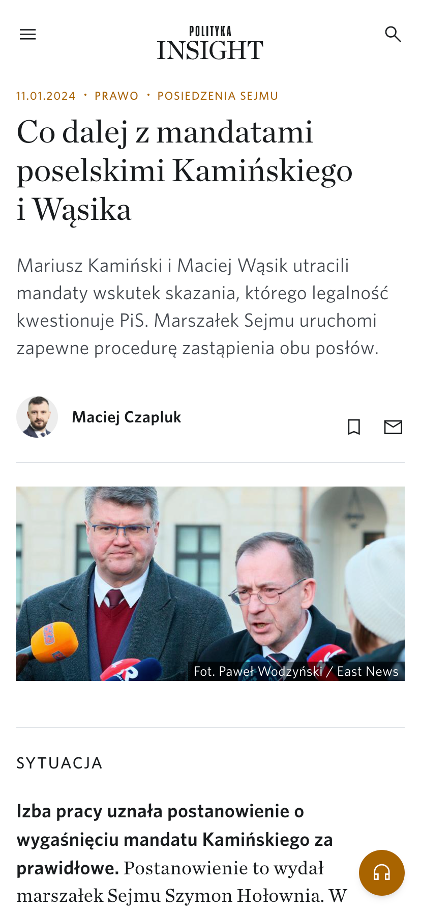 Polityka Insight - analiza mobile